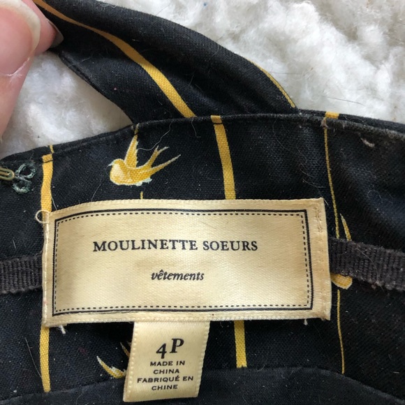 Anthropologie Ruched Martin Bird Dress - Picture 4 of 4